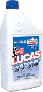 Lucas High Performance Oil 20w-50 Qt