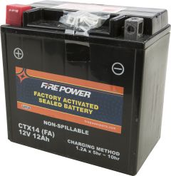 Fire Power Battery Ctx14 Sealed Factory Activated