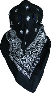 Atv Tek Dust Mask Bandanna Black