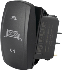 Flip Drl 3 Position Switch Pro Series Backlit  Acid Concrete