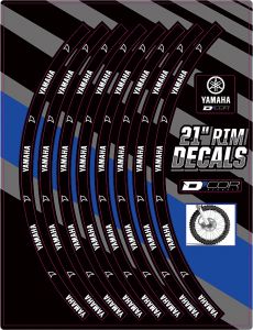 D-cor Rim Decals 21" Yamaha Logo Front