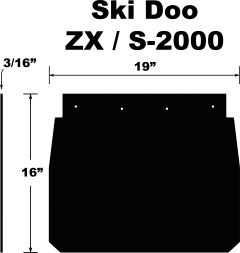 Pdp Snowflap  Ski Doo Doo Zx/s-2000 92-03