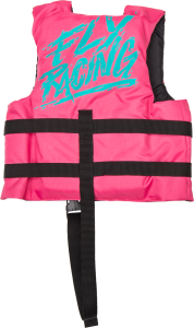 Fly Racing Child Flotation Vest Neon Pink/teal