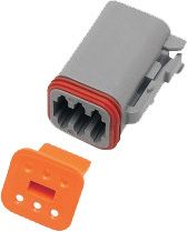 Namz Custom Cycle Products 6-wire Grey Deutsch Plug & Wdglck Hd# 72136-94gy