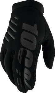 100% Brisker Youth Gloves Black Md Youth Medium Acid Concrete