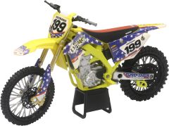 New-ray Replica 1:12 Race Bike Suzuki Rmz450 Yellow(pastrana)