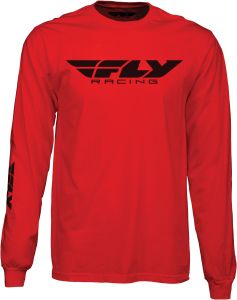 Fly Racing Corporate Long Sleeve T-shirt Large Red