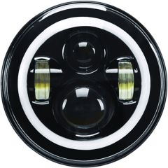 Pathfinder High Definition 7" Led Headlig Full Halo Black