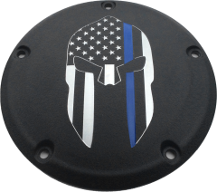 Custom Engraving 7   Tc Derby Cover Sparta Blue Line Black