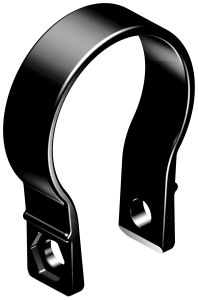 Scosche Base Clamp Blk 1.85"