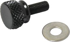 Harddrive Knurled Seat Knob 1/4-28 Stepped Black