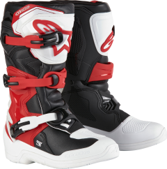 Alpinestars Tech 3s Youth Boots Wht/blk/bt Red Sz 6