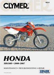 Clymer Repair Manual Honda Xr650r