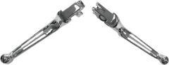 Harddrive Custom Levers 2-slot Chrome Big Dog Twin 07-up