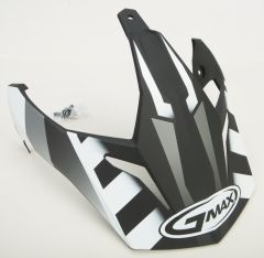 Gmax Visor W/screws Trekka Gm-11 Matte Black/white