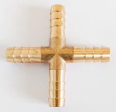 Helix Brass Cross Fitting