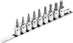 Performance Tool 9-piece Star Bit Socket Set