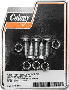 Colony Machine Brake Rotor Hardware Front Torx Screw Kit