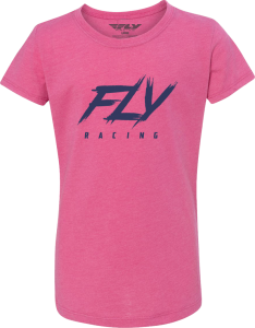 Fly Racing Girl's Fly Racing Edge Tee Pink Yl