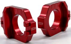 Works Axle Blocks Elite Kaw/suzuki Red