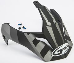 Gmax Visor W/screws Trekka Gm-11 Matte Black/dark Silver  Black/Dark Silver