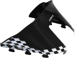 Powermadd Cobra W/s Low Black/wht 11.5" Polaris Wedge Hood