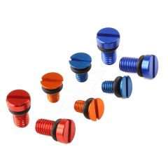 Zeta Ff Air Valve Cap Screw Kyb Showa 2pcs Blue