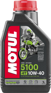 Motul 5100 Ester/synthetic Engine Oil 10w40 1 Lt  Acid Concrete