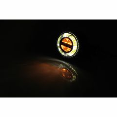 Highsider Rocket Bullet Turn Signal/drl Pair Smoked Lens Black