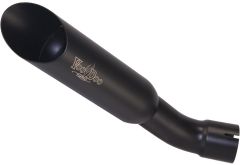 Voodoo Single Shorty Slip-on Exhaust Black  Black