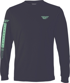 Fly Racing Fly Tribe Long Sleeve Tee Navy/green Sm Small Navy/Green