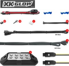 Xk Glow App-controlled Led Rock Light Kit