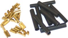 Namz Custom Cycle Products 1/8" Female Crimp Term 10pk 22-16g Heat Shrnk Hd 9904