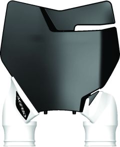 Acerbis Front Number Plate Black/white