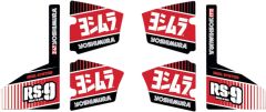 Yoshimura Rs-9 Muffler Decal Set 6/pcs