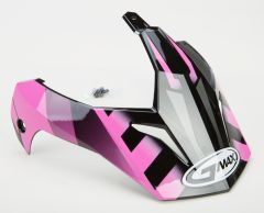 Gmax Visor W/screws Trekka Gm-11 Black/pink