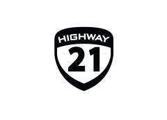 Highway 21 Shield Die Cut Sticker Sm 2.25" X 2.5" 50pks