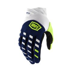 100% Airmatic Gloves Navy/white Xl