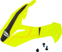 Gmax Visor W/screws Expedition Matte Hi-vis Yellw/black Gm-11