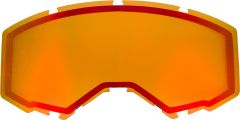 Fly Racing Dual Lens W/o Vents Adult Red Mirror/amber