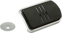 Harddrive Brake Pedal Pad Chrome Flt