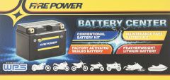 Fire Power Battery Rack Sign