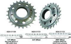 Harddrive Chain Conv Sprkt 24t 3/4" Offset 6-speed