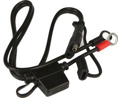 Battery Tender Ring Terminal Harness Black 2'