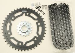 Vortex Sprocket/chain Kit Stl/stl 15/44t Sil Sx3 520-112l Blk