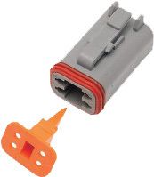 Namz Custom Cycle Products 4-wire Grey Deutsch Plug & Wdglck Hd# 72134-94gy