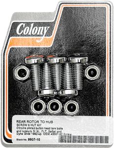 Colony Machine Brake Rotor Hardware Rear Torx Screw Kit