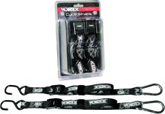 Vortex Tie Downs 1" 2/pk Blk