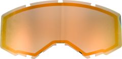 Fly Racing Dual Lens W/o Vents Adult Orange Mirror/smoke