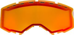 Fly Racing Dual Lens With Vents Adult Red Mirror/persimmon